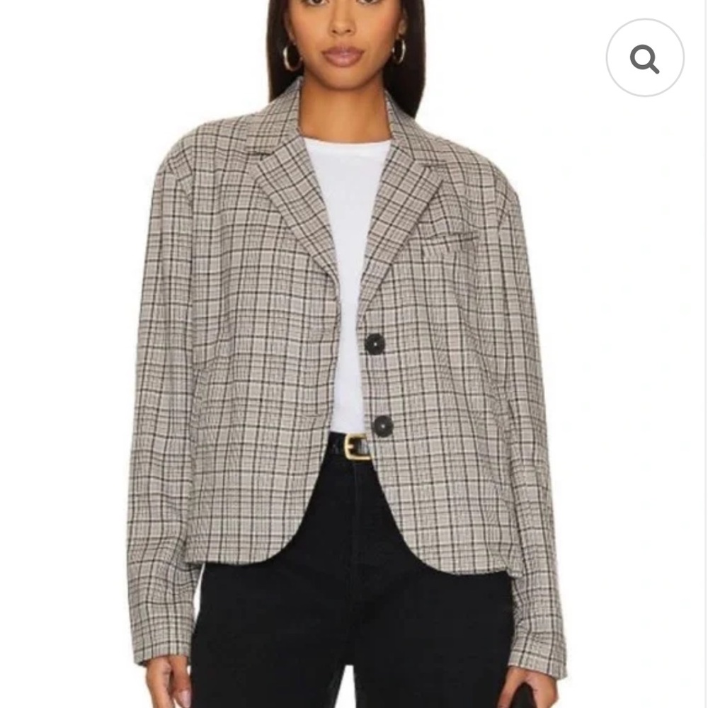We the Free Cali Plaid Blazer NWOT